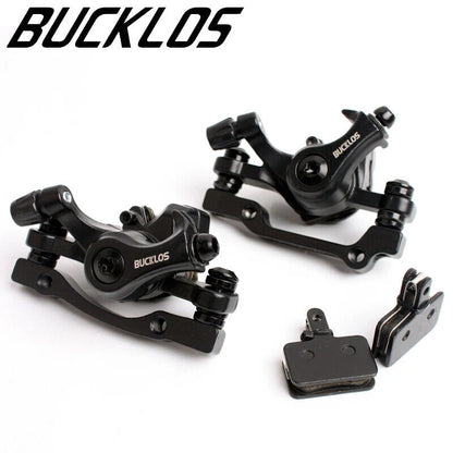 BUCKLOS 160mm Bicycle Disc Brake Caliper – Front/Rear Line Pulling, Aluminum Alloy Mechanical Brakes for MTB