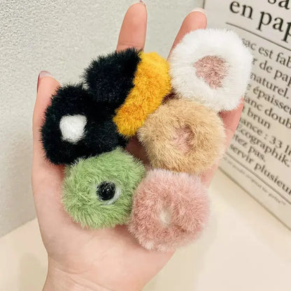 New Cartoon Animal Hair Clip – Cat Ear Plush Hair Claw for Women & Girls Winter Hair Accessory