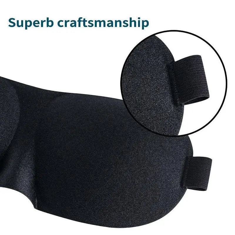 3D Sleeping Eye Mask – Soft Padded Travel Blindfold for Rest, Relaxation & Eye Comfort