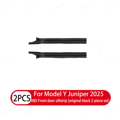 Tesla Model Y and YL Juniper 2025–2026 Door Sill Protectors – ABS Front and Rear Anti-Kick Threshold Guard Strips, Waterproof Pads