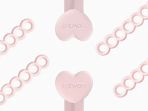 TOTWOO Candy Collection Long Distance Touch Bracelets – Colorful Vibration & Light-Up Bands, Gifts for Girlfriend, Pairing Jewelry