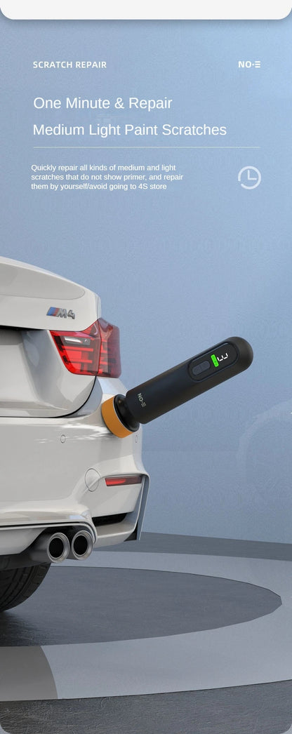 LEIBOO Wireless Car Polishing & Waxing Machine — 12,000RPM Scratch Repair and Windshield Glass Oil Film Remover