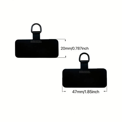 Universal Metal Phone Lanyard Gasket Patch - Durable Ultra Thin Sling Rope Card Clip Strap for Mobile Phones - Hang Cord Tab, 1/4 pcs