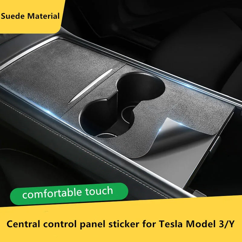 Car Protective Film Sticker for Tesla Model 3/Y – Anti-Scratch Central Control Panel Sticker Interior Auto Styling Decor