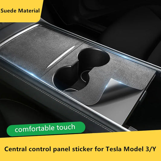 Car Protective Film Sticker for Tesla Model 3/Y – Anti-Scratch Central Control Panel Sticker Interior Auto Styling Decor