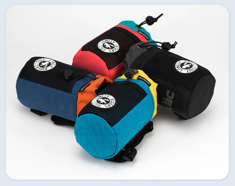 C-HOLD Bike Handlebar Stem Bag — Insulated Water Bottle & Snack Storage Pouch for Touring, Commuting, Bikepacking