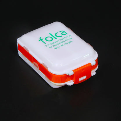 Folding Pill Case – Portable Medicine Organizer, Capsule & Tablet Storage Box, Empty Pillbox Container
