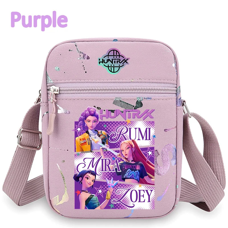 K-Pop Demon Hunters Crossbody Phone Bag – HUNTRX Rumi Huntrix Coin Wallet Shoulder Purse