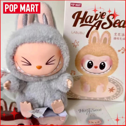 Genuine POP MART Labubu Vinyl Plush Pendant — Macarons “Have A Seat” & Coca Cola Series Blind Box Toys V1-V3