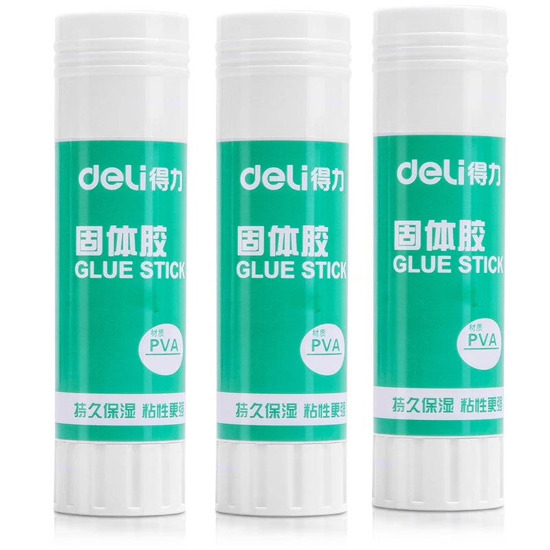 Deli Multicolor Glue Sticks – Non-Toxic Fast Drying Strong Hold Washable Adhesive for Office, School, Home, Crafts & DIY Bulk Pack Best Seller