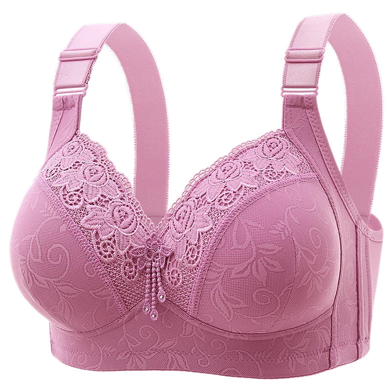 Women’s Lace Deep V Ultra-Thin Bralette – Sexy Sheer Lingerie Top Plus Size Comfortable Everyday Bra