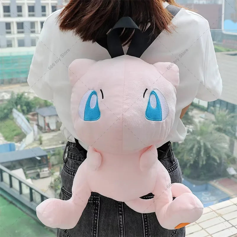 Pokémon Plush Backpack — Mimikyu, Eevee, Mew, Charmander, Gengar, Charizard, Piplup School Bag Gift for Kids & Adults