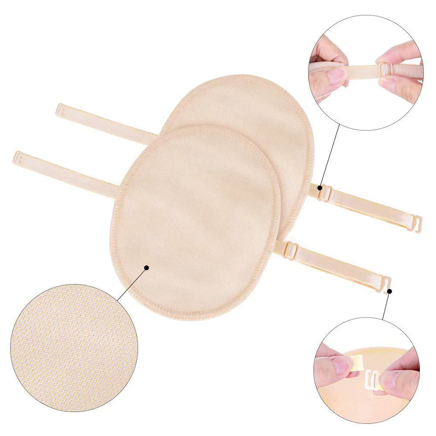 Reusable Underarm Sweat Pads – Absorbent Armpit Perspiration Shields for Men & Women Clothing Protection