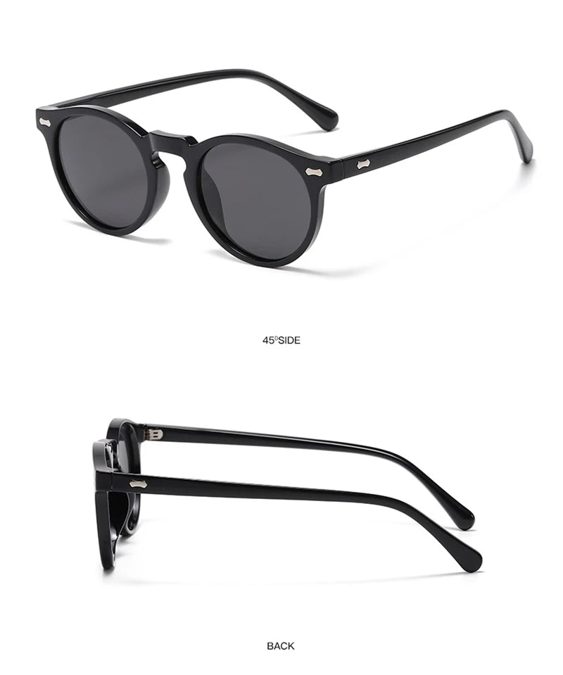 Retro Polarized Sunglasses — Small Round Vintage Shades for Men & Women