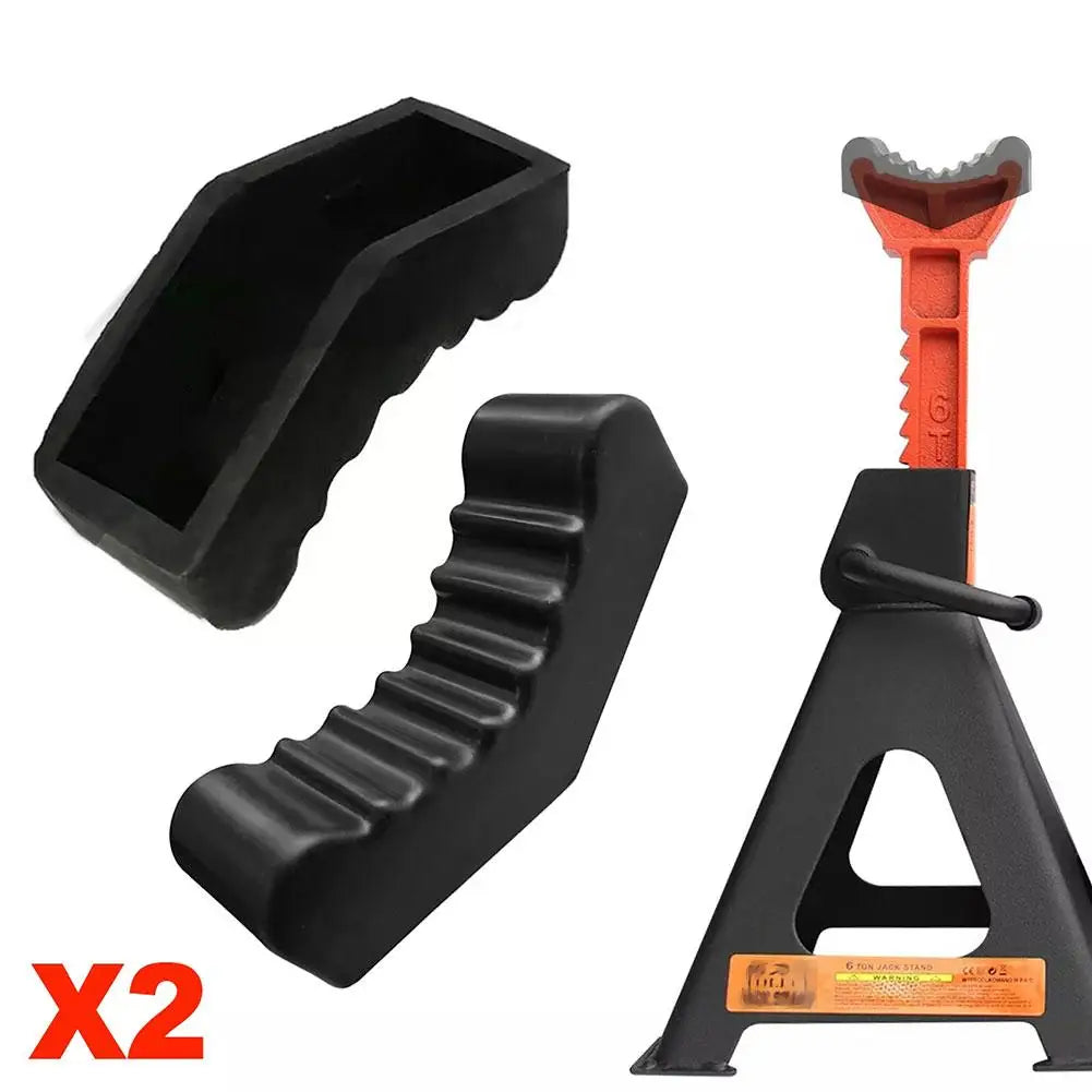 Universal Car Lift Jack Stand Rubber Pads - Slotted Floor Adapter for Frame Rail Pinch, 3Ton and 6Ton Capacity, Safety Grip Lifting Repair Tools