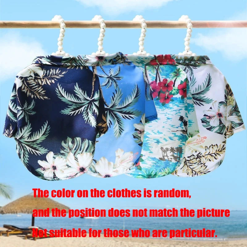 Hawaiian Style Dog Shirt - Summer Beach Pet Clothing for Small & Medium Dogs and Cats