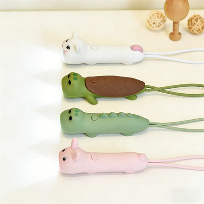 GGbingo Cute Silicone LED Flashlight – USB Rechargeable Bear and Rabbit Torch for Kids, Home, and Outdoor Use