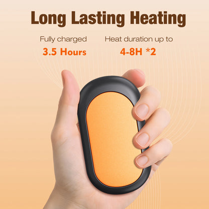 2-in-1 Magnetic Mini Hand Warmer - Compact Portable Pocket Heater with 3 Adjustable Heat Settings