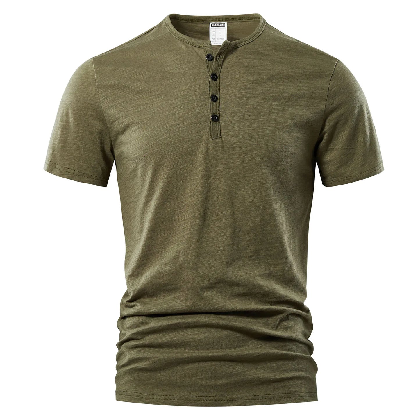 Men’s Casual Henley T-Shirt - High Quality Short Sleeve Summer Basic Fashion Top