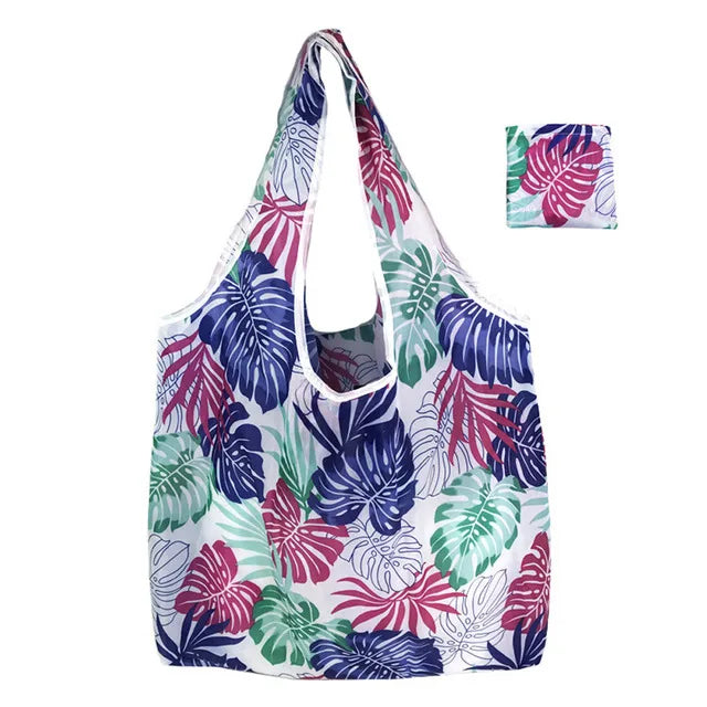 Eco-Friendly Foldable Reusable Shopping Bag – Portable Heavy-Duty Tote Shoulder Bag for Grocery, Travel & Daily Storage Fashion Handbag