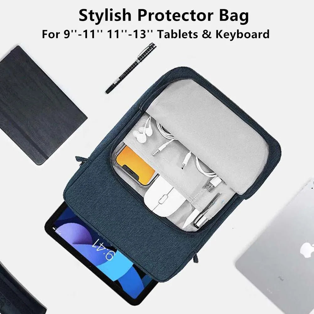 Tablet Sleeve Case – For Samsung Galaxy Tab S9, S8, S7, FE, Lite, A7, A8, A9 Plus & Xiaomi Mi Pad 5/6 Pro, Portable Pouch