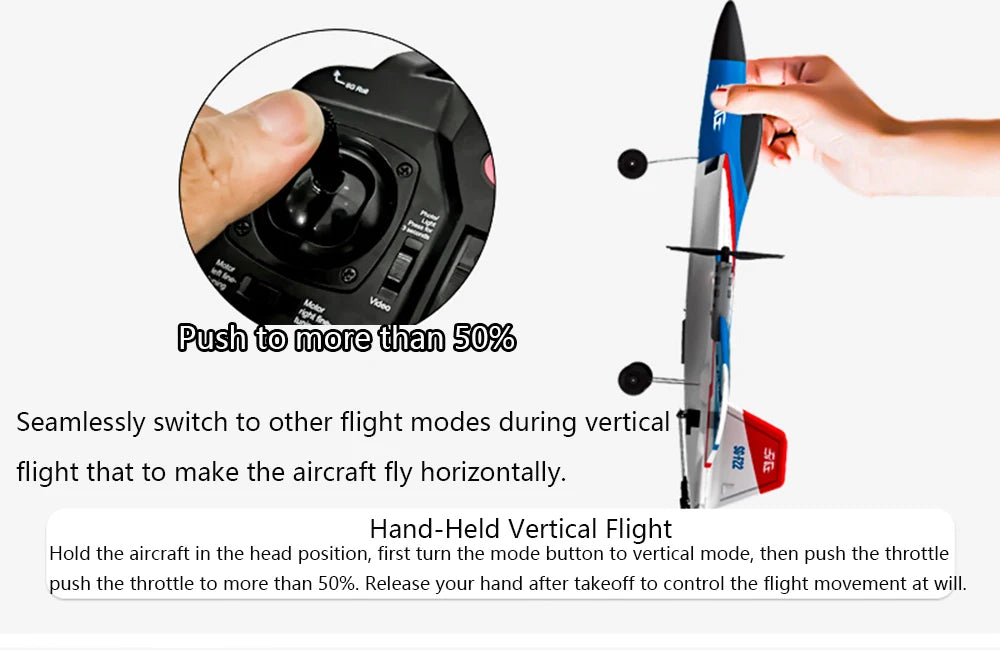 RC F22 Stunt Plane — 2.4G Remote Control 3D Glider Airplane EPP Foam Toy for Kids