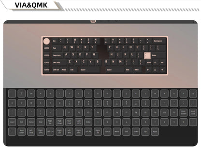 GMK70 Split Mechanical Keyboard Kit – Hot-Swappable, Ergonomic Customizable with QMK/VIA Support