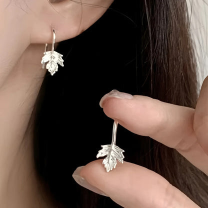 PANJBJ925 Sterling Silver Hoop Earrings - Frosted Geometric Design Fashion Jewelry Gift for Women