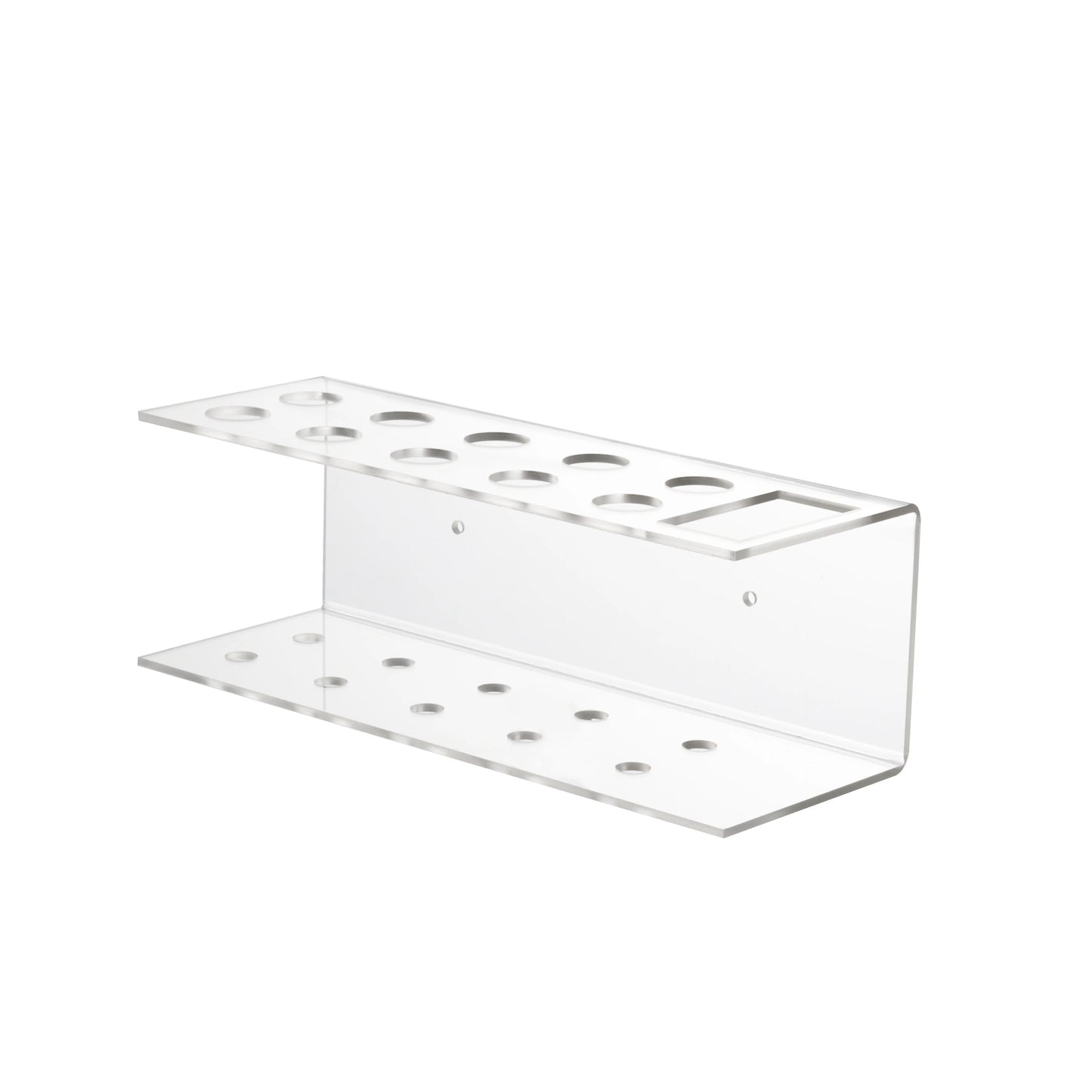 Acrylic Marker Pen Holder – Wall-Mounted 10-Slot Dry Erase Storage Rack for Office