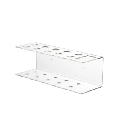 Acrylic Marker Pen Holder – Wall-Mounted 10-Slot Dry Erase Storage Rack for Office