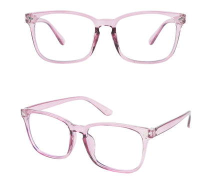 Square Blue Light Blocking Glasses – Nerd Eyeglasses Frame for Computer & Gaming Protection