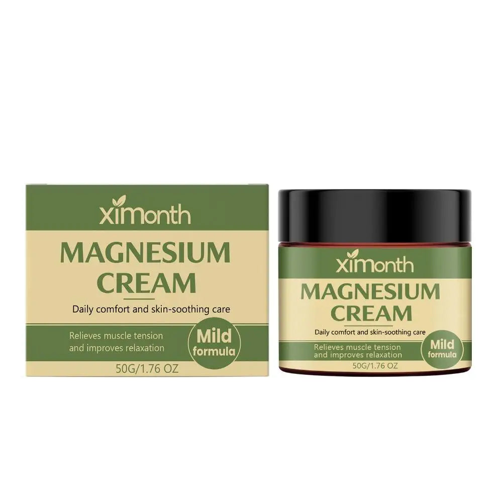 Magnesium Soothing Body Cream - Daily Moisturizing Skin Hydration & Muscle Comfort Care Formula