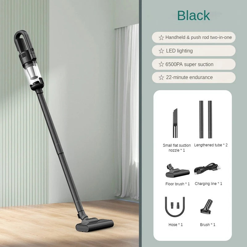 Multifunction Wireless Car Vacuum Cleaner – 6500Pa Powerful Handheld Cleaner with Metal Filter for Home & Auto Use