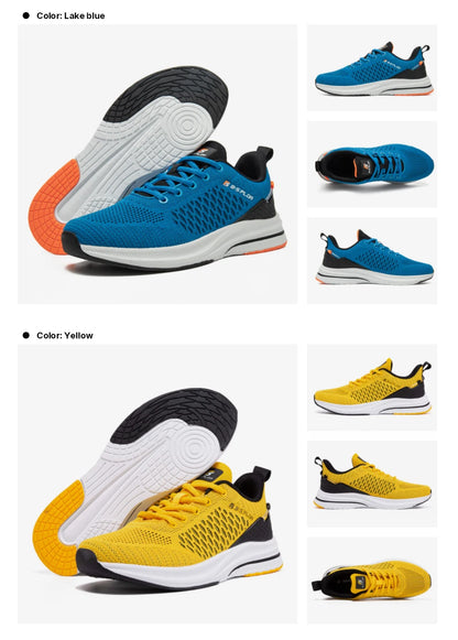 Baasploa Lightweight Running Shoes for Men - 2023 Designer Mesh Lace-Up Sneakers for Outdoor Sports