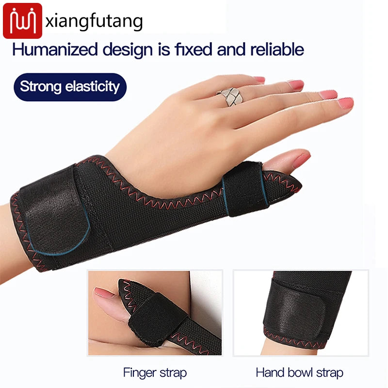 Electric Heated Thumb & Wrist Support - Vibration Massager with 3-Level Timer