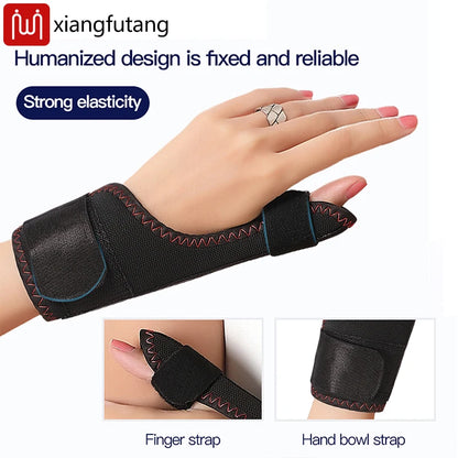 Electric Heated Thumb & Wrist Support - Vibration Massager with 3-Level Timer