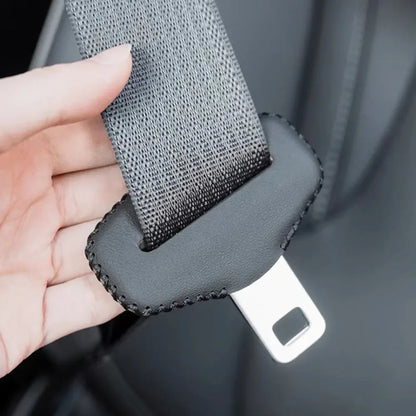 Universal Car Seat Belt Buckle Cover — PU Leather Anti-Collision Protector for Car Interior Accessories