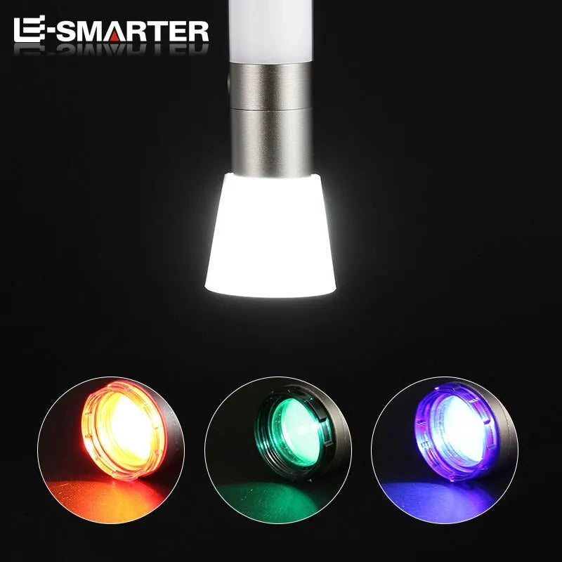 High-Power Portable Flashlight - USB Rechargeable Hand Lamp for Outdoor Camping and Cars