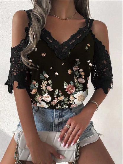 Women’s Elegant Loose Fit Long Sleeve Blouse – Casual Fashion Holiday Weekend Shirt Top for Everyday Wear