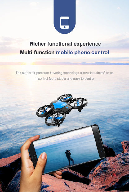 V8 Mini Drone with 4K & 1080P HD Wide-Angle Camera – WiFi FPV RC Helicopter with Height Hold for Kids