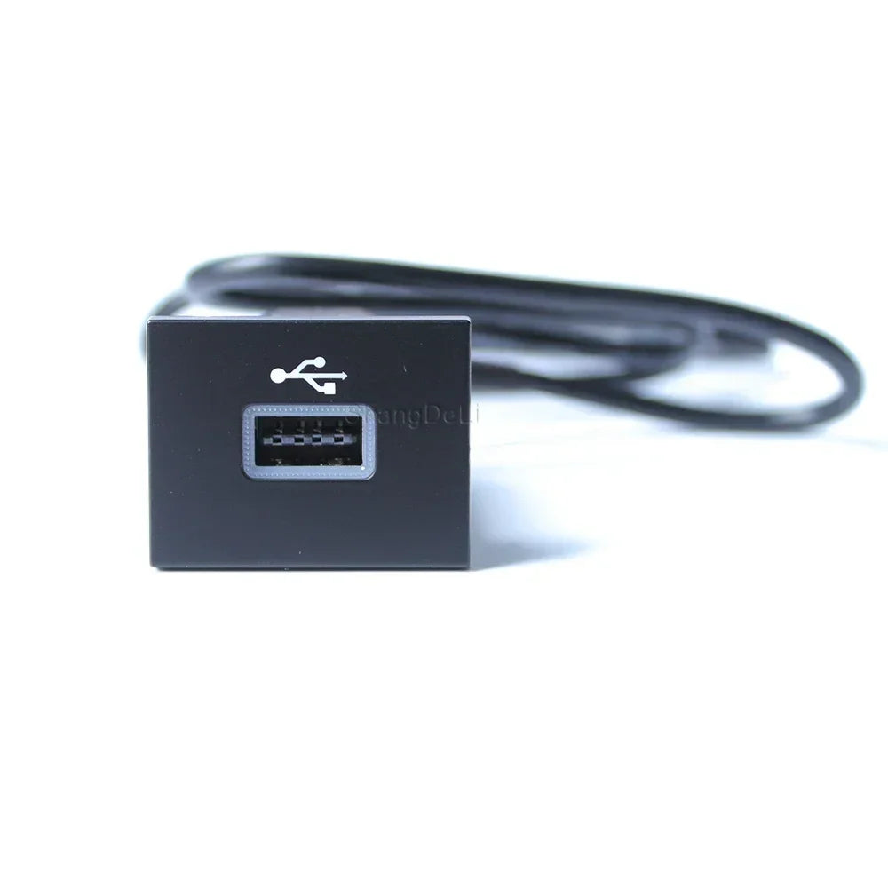 Car USB Audio Adapter — Black/Silver Input Cable for Ford Focus 2 Mk2 2009-2011, U-Disk Flash Interface Accessory