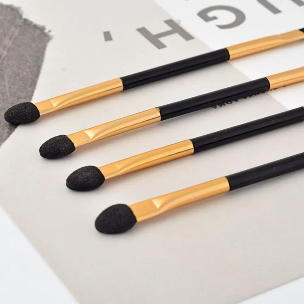 10pcs Double-Head Eye Shadow & Eyeliner Brush - Fashion Sponge Stick for Lip & Eyebrow Makeup Tools