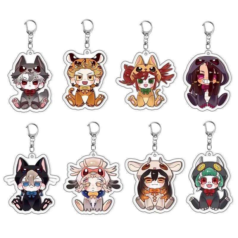 GACHIAKUTA Anime Acrylic Keychain - Zanka, Rudo & Enjin Backpack Pendant Keyring Fan Gift