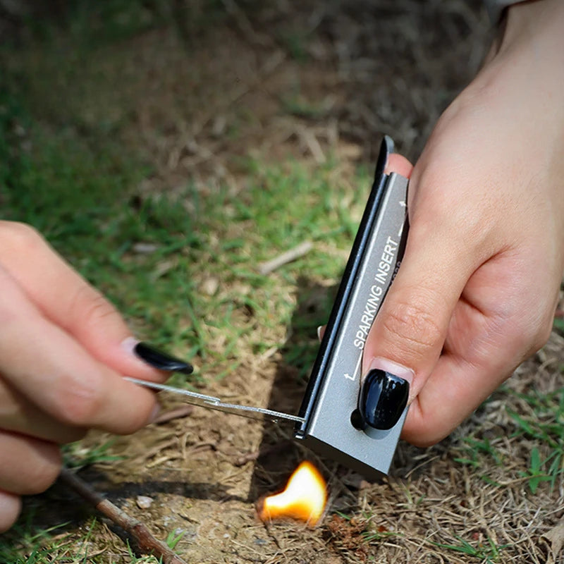 Outdoor Survival Magnesium Flint Fire Starter – American Style Ignition Rod for Camping & Hiking