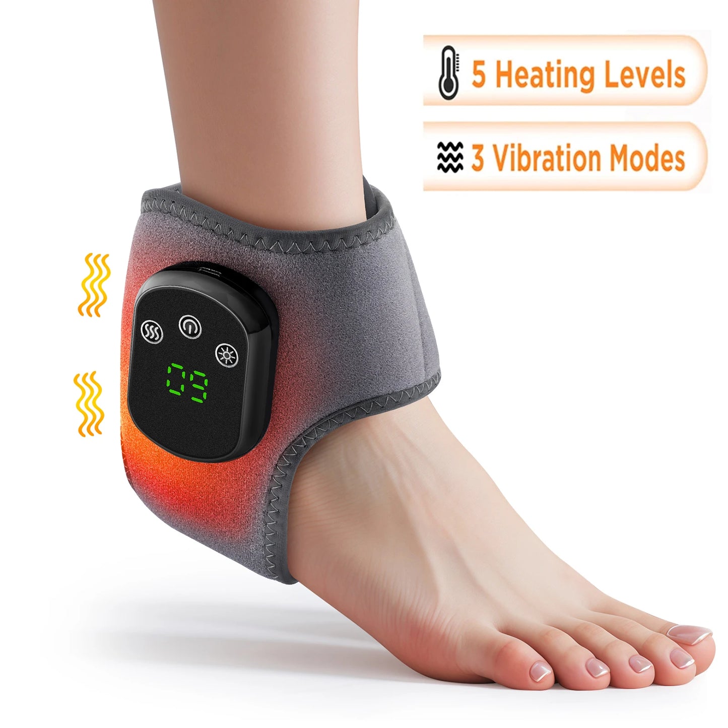 Electric Hand & Foot Massager – Portable Vibrating and Heating Ankle & Joint Relaxation Device