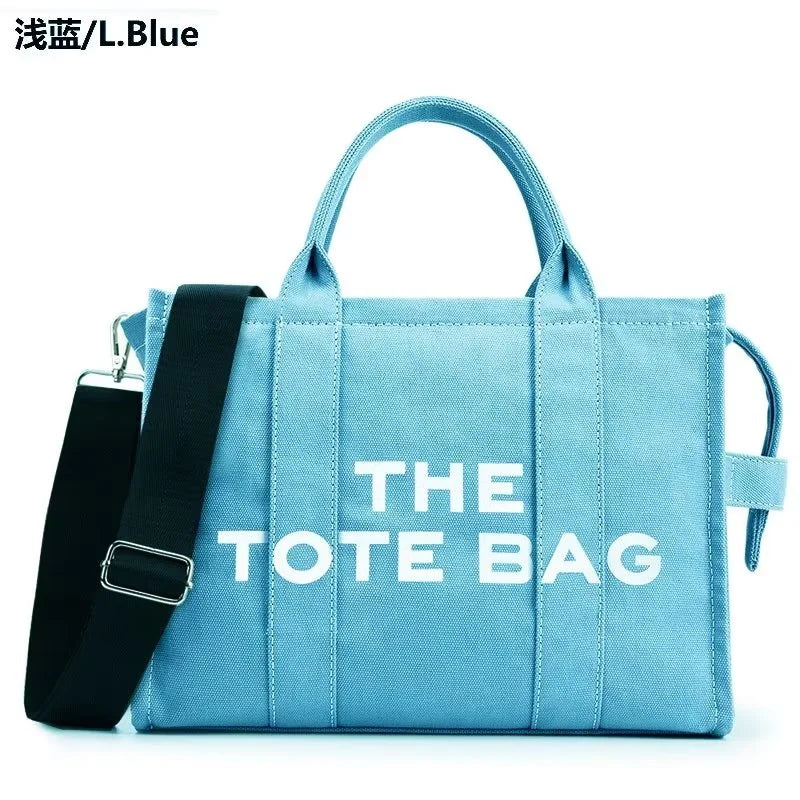 THE TOTE BAG — Designer Fashion Canvas Handbag for Women, Adjustable Shoulder & Crossbody Strap, Large Capacity