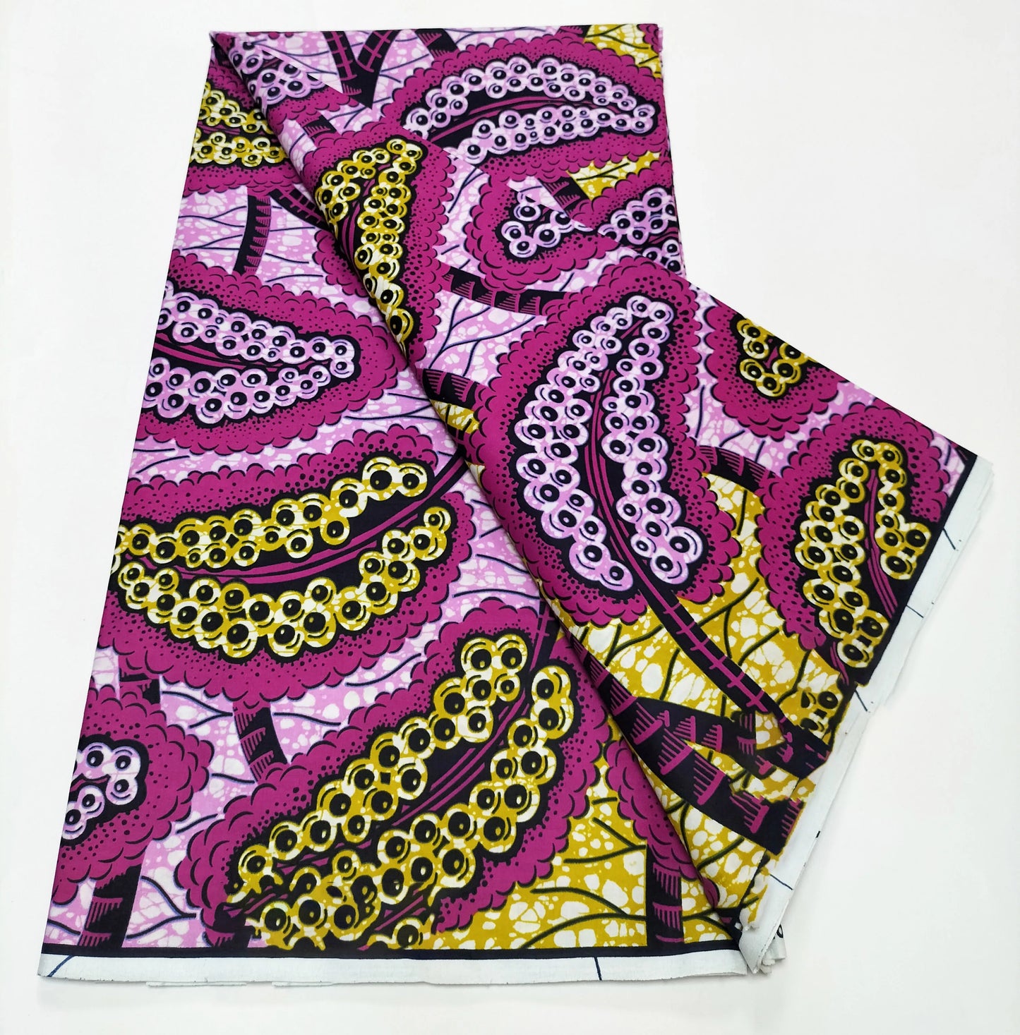 African Real Wax Print Fabric - 100% Cotton Nigerian Ankara Sewing Material for Party Dresses