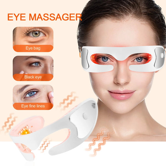 Eye Massager with Hot Compress – Vibration Therapy for Eye Fatigue Relief & Relaxation