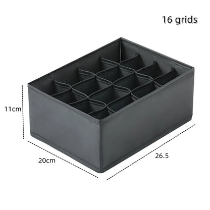 Underwear & Socks Organizer Box – Drawer Dividers for Bras, Pants, Scarves, Ties, Jeans, and Clothing Storage