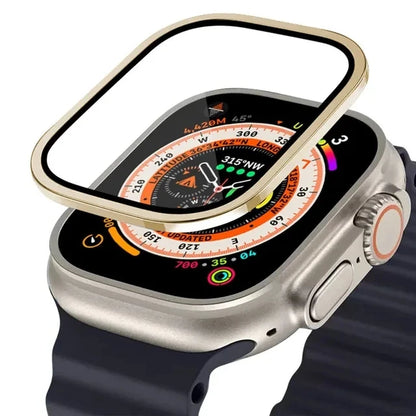 Aluminum Alloy Case with Tempered Glass – Anti-Scratch Screen Protector for Apple Watch Ultra 2 49mm & iWatch Ultra 49mm